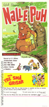 Nalle Puh på honungsjakt 1966 movie poster Nalle Puh Winnie the Pooh
