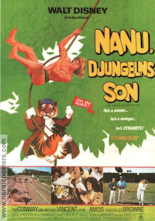 Nanu djungelns son 1973 poster Tim Conway John Amos Robert Scheerer Sport