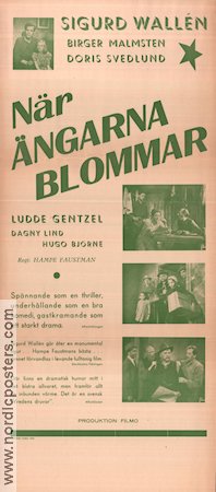 När ängarna blommar 1946 poster Sigurd Wallén Hampe Faustman