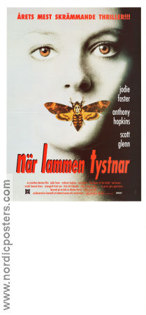 The Silence of the Lambs 1990 movie poster Anthony Hopkins Jodie Foster Scott Glenn Jonathan Demme Find more: Hannibal Lecter Insects and spiders