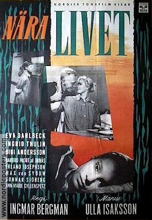 Brink of Life 1958 movie poster Eva Dahlbeck Ingrid Thulin Bibi Andersson Barbro Hiort af Ornäs Erland Josephson Max von Sydow Ingmar Bergman