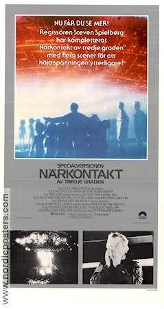 Närkontakt av tredje graden 1977 poster Richard Dreyfuss Teri Garr Melinda Dillon Steven Spielberg Rymdskepp