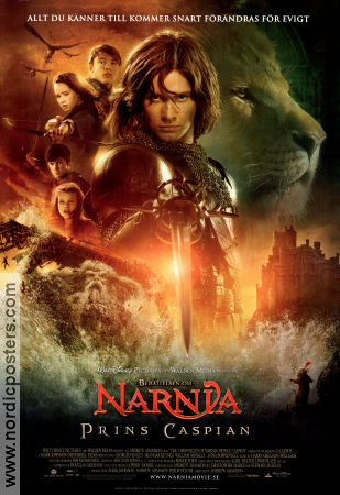 Prince Caspian 2008 movie poster Ben Barnes Skandar Keynes Georgie Henley Andrew Adamson Find more: Narnia Writer: C S Lewis