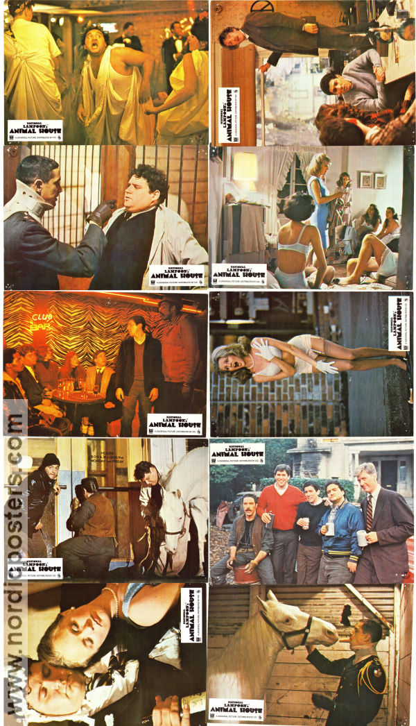 National Lampoon´s Animal House 1978 lobby card set John Belushi Tim Matheson John Vernon John Landis School