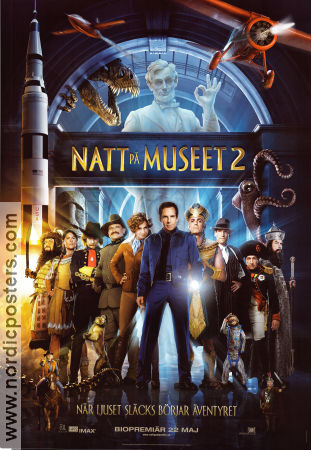 Natt på museet 2 2009 poster Ben Stiller Owen Wilson Amy Adams Shawn Levy