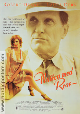 Natten med Rose 1991 poster Robert Duvall Laura Dern Diane Ladd Martha Coolidge