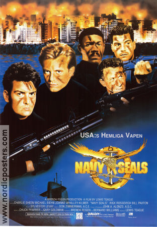 Navy Seals 1990 movie poster Charlie Sheen Michael Biehn