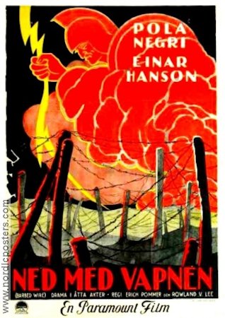 Barbed Wire 1927 movie poster Pola Negri Einar Hanson