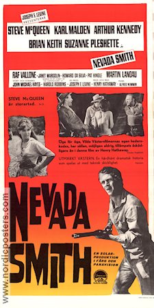 Nevada Smith 1966 movie poster Steve McQueen Karl Malden Suzanne Pleshette Henry Hathaway