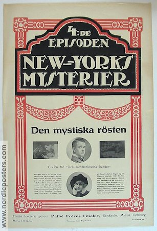 New Yorks mysterier 4 1917 movie poster Elaine Dodge
