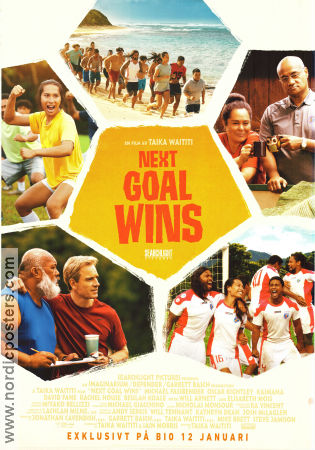 Next Goal Wins 2023 movie poster Michael Fassbender Oscar Kightley Kaimana Taika Waititi Football soccer