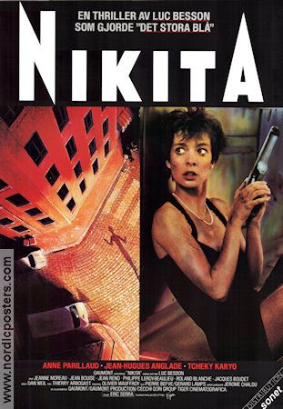 La Femme Nikita 1990 movie poster Anne Parillaud Marc Duret Patrick Fontana Jean Reno Luc Besson