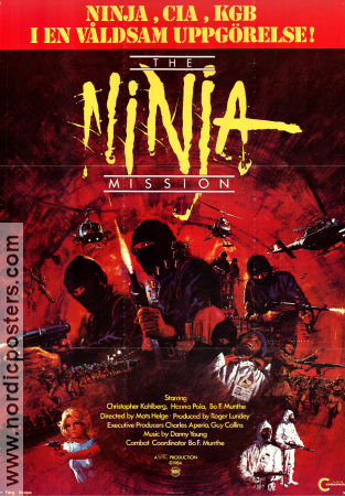 Ninja Mission 1984 movie poster Christopher Kohlberg Mats Helge Olsson Martial arts Asia Cult movies