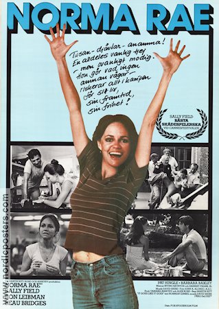 Norma Rae 1979 movie poster Sally Field Beau Bridges Ron Leibman Martin Ritt