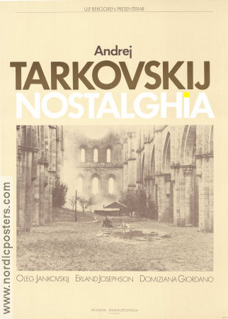 Nostalghia 1983 movie poster Oleg Yankovskiy Erland Josephson Domiziana Giordano Andrei Tarkovsky Russia