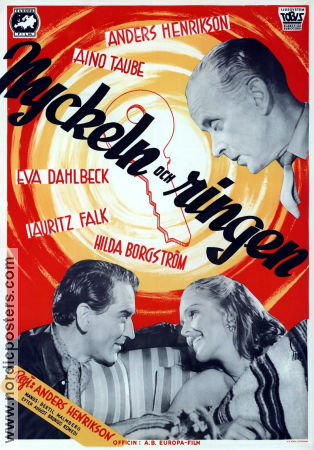 Nyckeln och ringen 1947 movie poster Aino Taube Eva Dahlbeck Lauritz Falk Anders Henrikson