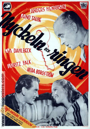 Nyckeln och ringen 1947 movie poster Aino Taube Eva Dahlbeck Lauritz Falk Anders Henrikson