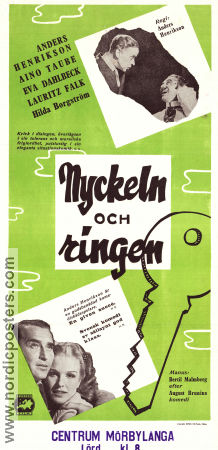 Nyckeln och ringen 1947 poster Aino Taube Eva Dahlbeck Lauritz Falk Anders Henrikson