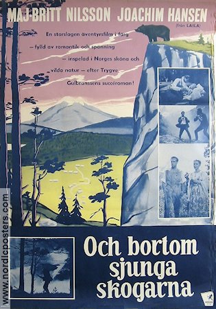 Och bortom sjunga skogarna 1959 movie poster Gert Fröbe Maj-Britt Nilsson Joachim Hansen Paul May Mountains Find more: Norway Country: Austria