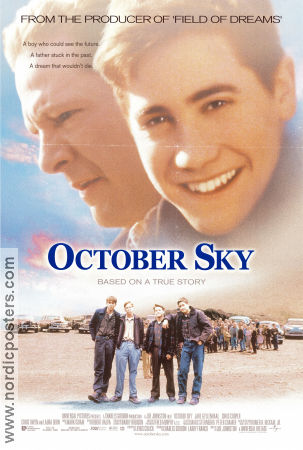 October Sky 1999 movie poster Jake Gyllenhaal Chris Cooper Joe Johnston