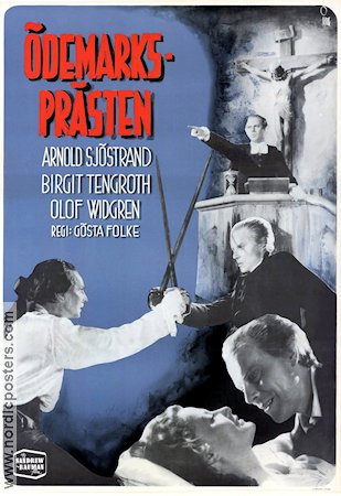 Ödemarksprästen 1946 movie poster Arnold Sjöstrand Birgit Tengroth Olof Widgren Gösta Folke Religion