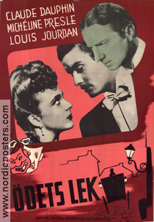 Félicie Nanteuil 1944 movie poster Claude Dauphin Micheline Presle Louis Jourdan Marc Allégret