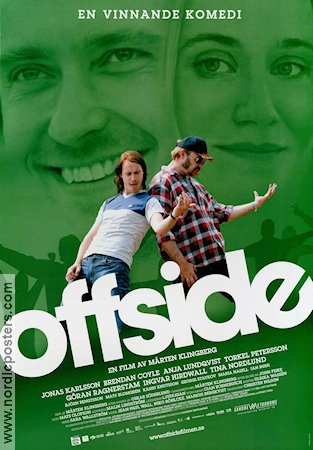 Offside 2006 movie poster Jonas Karlsson Brendan Coyle Anja Lundqvist Mårten Klingberg Football soccer