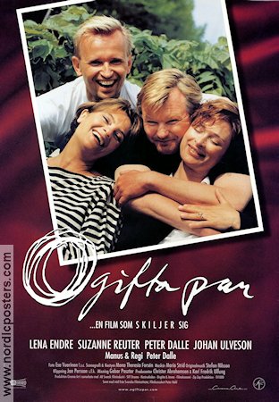 Ogifta par 1997 movie poster Lena Endre Johan Ulveson Suzanne Reuter Peter Dalle