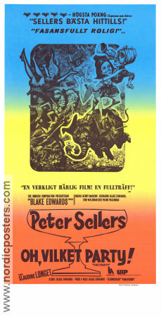 The Party 1968 movie poster Peter Sellers Claudine Longet Natalia Borisova Blake Edwards