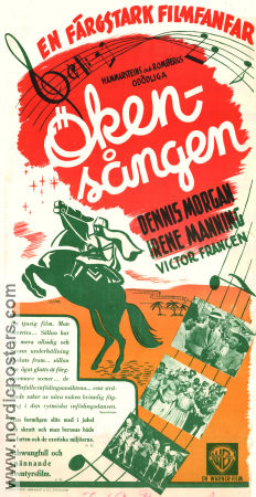 The Desert Song 1943 movie poster Dennis Morgan Irene Manning Bruce Cabot Robert Florey Musicals