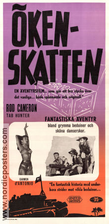 Ökenskatten 1953 poster Rod Cameron Tab Hunter John Dehner Ewald André Dupont