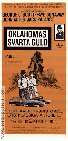 Oklahomas svarta guld 1973 poster George C Scott Faye Dunaway John Mills Stanley Kramer