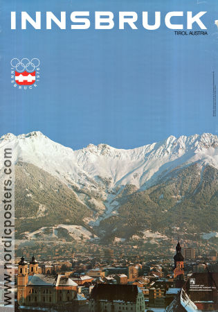 Olympic Games Innsbruck 1976 affisch Olympiader Vintersport