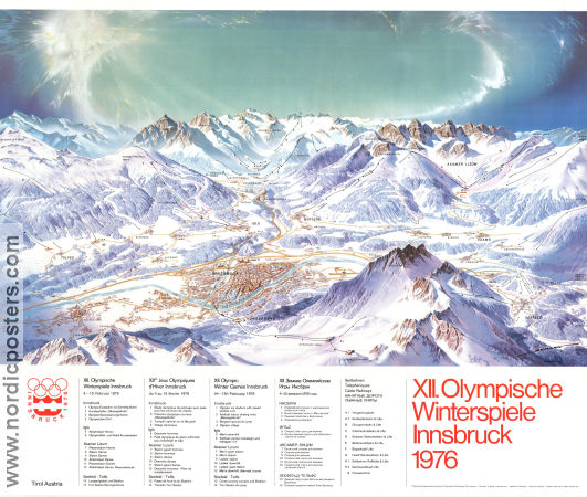 Olympic Games Innsbruck 1976 poster Olympic Winter sports