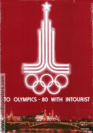 Olympic Games Moscow 1980 1980 poster Find more: Intourist Olympic Travel Russia