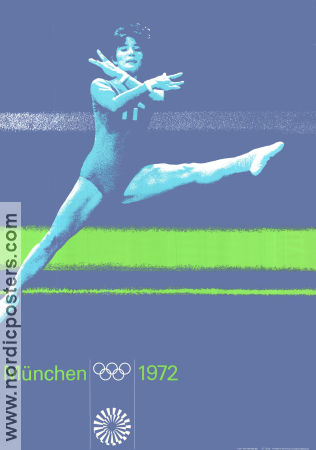 Olympic Games München Gymnastics 1972 poster Olympic Sports