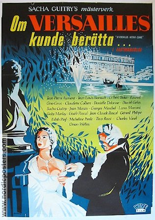 Om Versailles kunde berätta 1955 movie poster Jean-Pierre Aumont