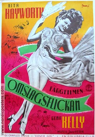 Cover Girl 1944 movie poster Rita Hayworth Gene Kelly Musicals