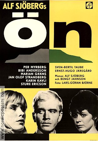 Ön 1966 movie poster Per Myrberg Bibi Andersson Marian Gräns Alf Sjöberg