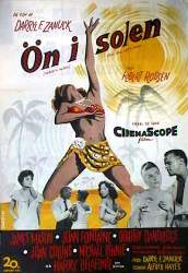 Island in the Sun 1957 movie poster James Mason Joan Fontaine Harry Belafonte Robert Rossen