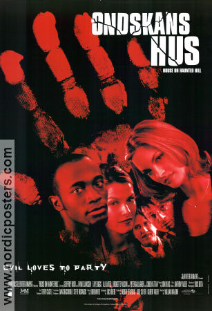 Ondskans hus 1999 poster Geffrey Rush Famke Janssen Taye Diggs William Malone