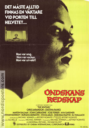 Ondskans redskap 1977 poster Cristina Raines Ava Gardner Chris Sarandon John Carradine Michael Winner