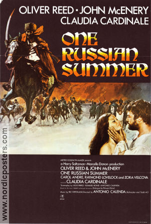 One Russian Summer 1973 movie poster Oliver Reed John McEnery Claudia Cardinale Antonio Calenda Russia