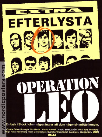 Operation Leo 1981 poster Hans Hederberg Mona Seilitz Claude-Olivier Rudolph Hans Hederberg Musik: Ebba Grön Politik