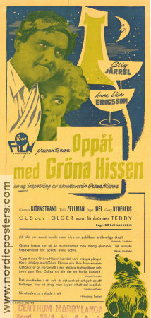 Oppåt med gröna hissen 1952 movie poster Stig Järrel Annalisa Ericson Gunnar Björnstrand Börje Larsson