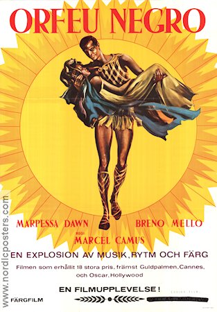 Black Orpheus 1959 movie poster Breno Mello Marpessa Dawn Lourdes de Oliveira Marcel Camus Musicals