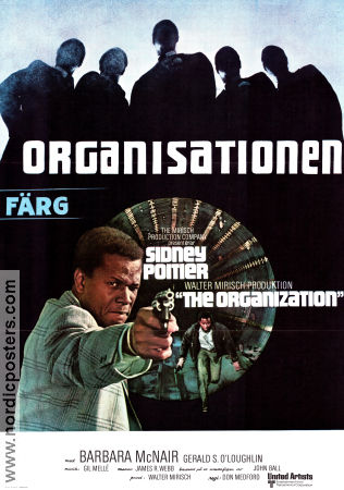 The Organization 1971 movie poster Sidney Poitier Barbara McNair Gerald S O´Loughlin Don Medford