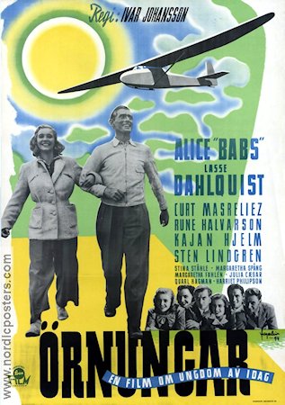 Örnungar 1944 movie poster Alice Babs Lasse Dahlquist Ivar Johansson Planes