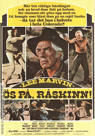 Ös på råskinn 1976 poster Lee Marvin Oliver Reed Robert Culp Don Taylor