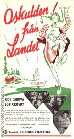 Oskulden från landet 1941 poster Judy Canova Bob Crosby Charles Butterworth Joseph Santley